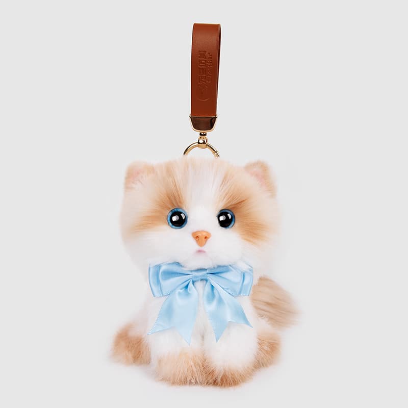 猫ぬいぐるみ 茶色 ふわもこ夢みる子猫