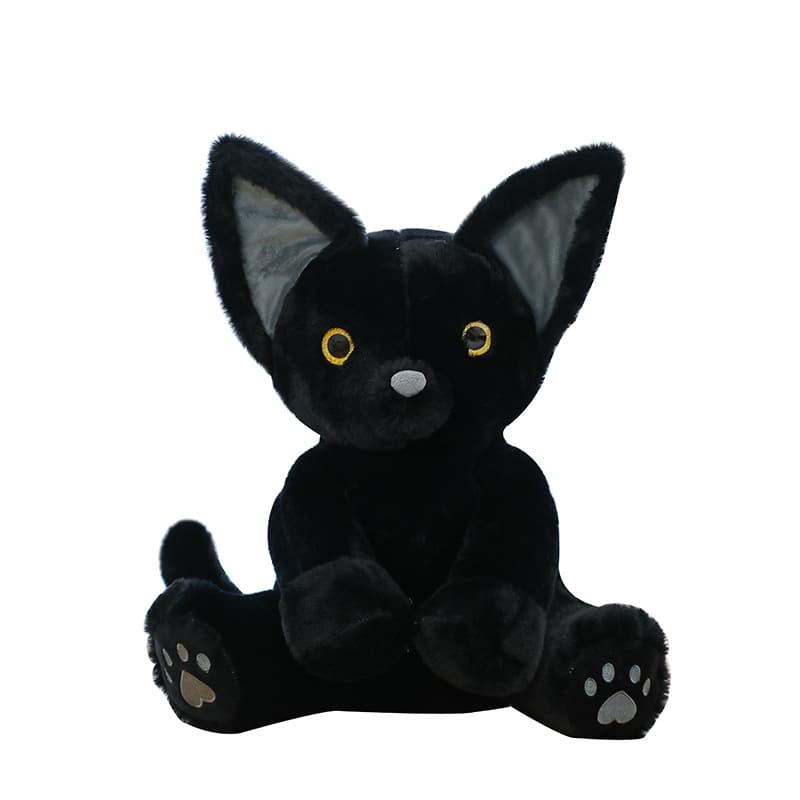猫ぬいぐるみ 黒猫 もふもふ黒猫ぬいぐるみ
