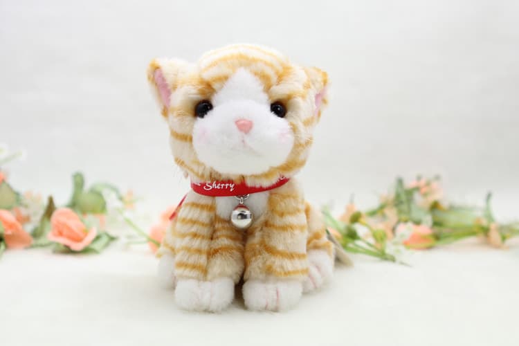 猫ぬいぐるみ 茶色 ふわもふ茶トラの子猫
