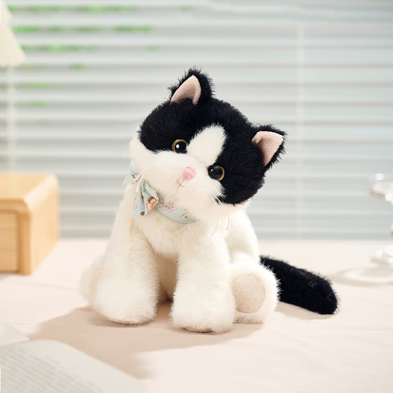 猫ぬいぐるみ 茶色 ふわもふ子猫のなかよしぬいぐるみ