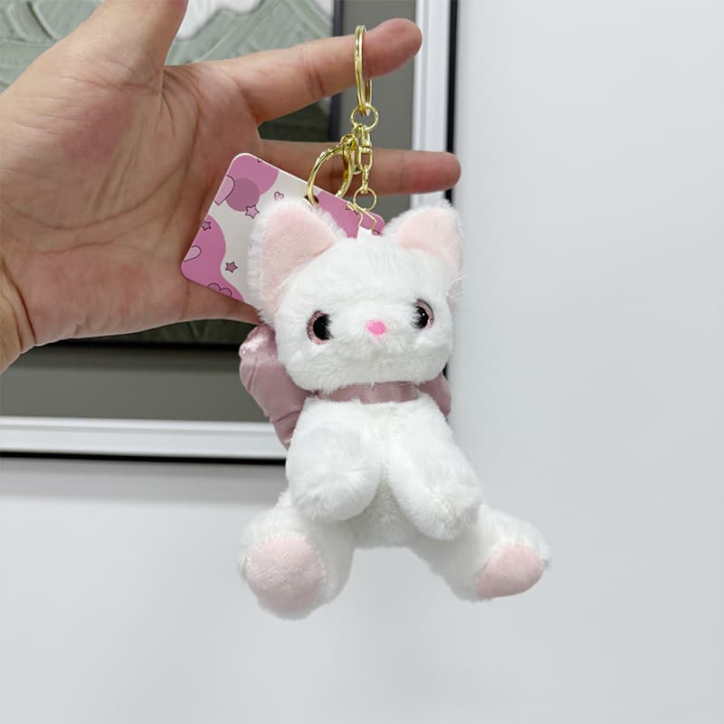 猫ぬいぐるみ ふんわり子猫のバッグチャーム