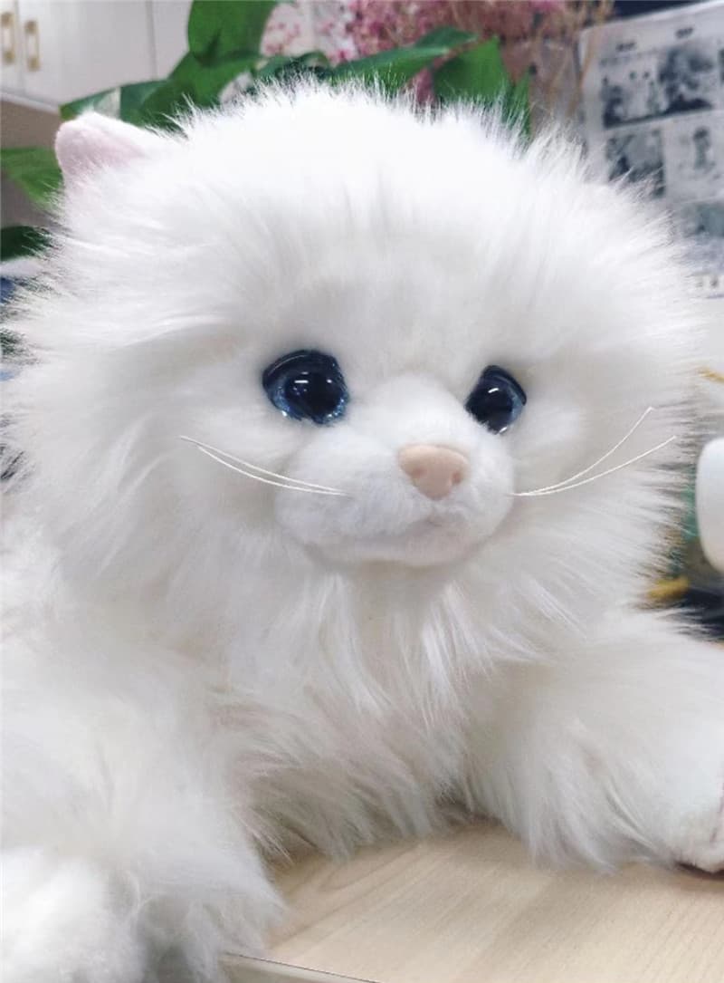 猫ぬいぐるみ 白色 ふわもふ雪姫 もちもち白猫ぬいぐるみ