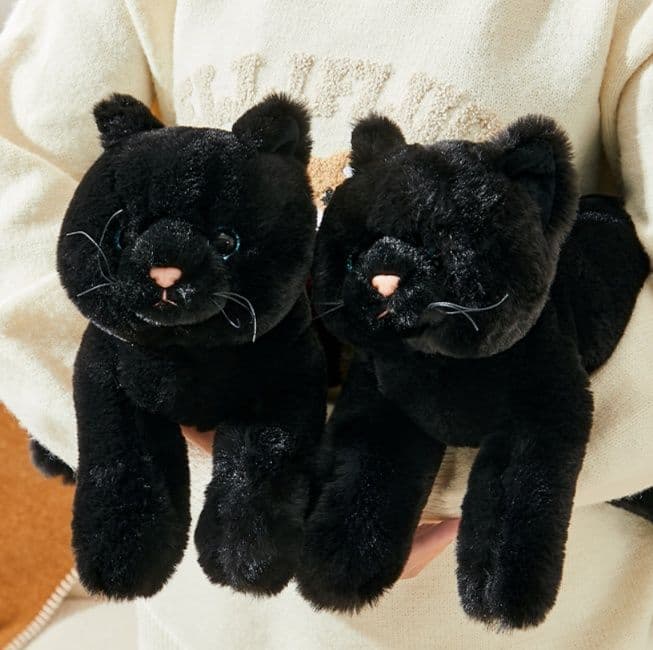 猫ぬいぐるみ 黒猫 もちもち夢見る黒猫のぬいぐるみ