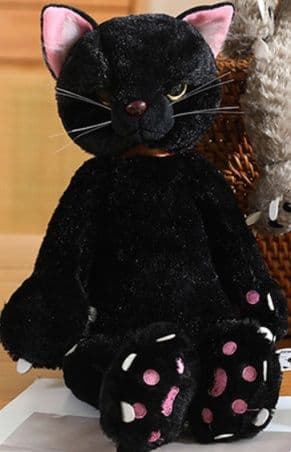 猫ぬいぐるみ 黒猫 夜空の使者もふもふぬいぐるみ