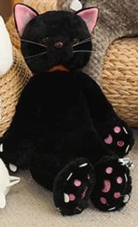 猫ぬいぐるみ 黒猫 夜空の使者もふもふぬいぐるみ