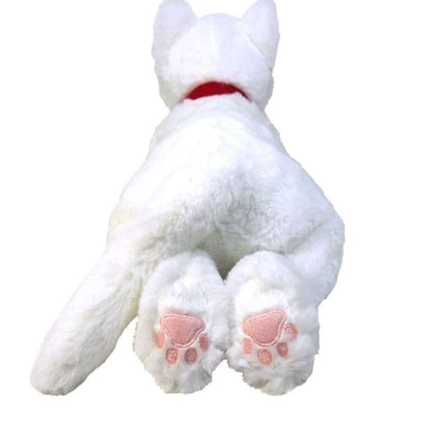 猫ぬいぐるみ 白色 オッドアイの不思議な白猫ぬいぐるみ