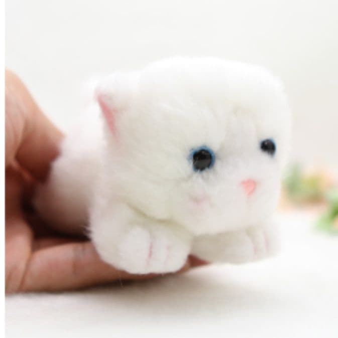 猫ぬいぐるみ 白色 もふもふ天使のふわり子猫