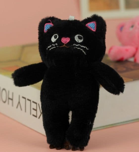 猫ぬいぐるみ 黒猫 ふわもふ夜猫ぬいぐるみ