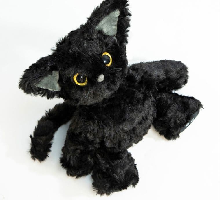 猫ぬいぐるみ 黒猫 もふもふ夜空の子猫ちゃん