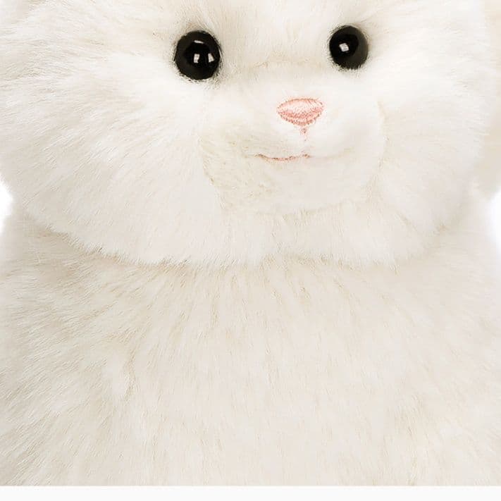 猫ぬいぐるみ 白色 ふわもち雪猫 もちもち抱きぐるみ