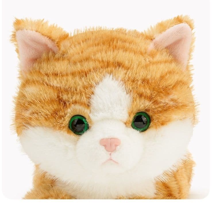 猫ぬいぐるみ 茶色 もふもふ抱き猫ふわりぬいぐるみ