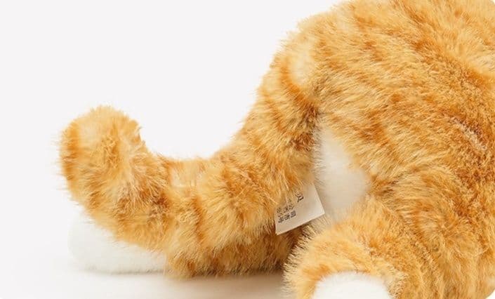 猫ぬいぐるみ 茶色 もふもふ抱き猫ふわりぬいぐるみ