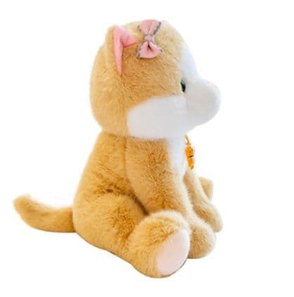 猫ぬいぐるみ 茶色 ふわもふ子猫のおともだち