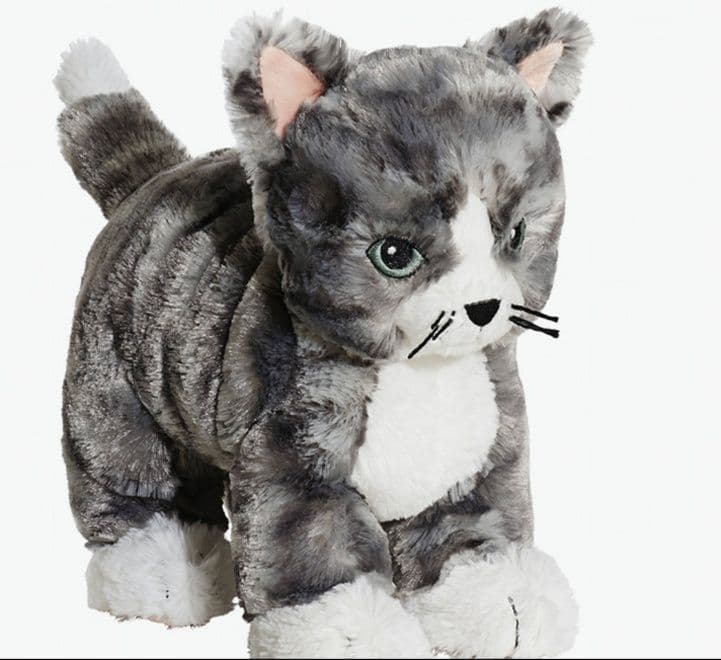 猫ぬいぐるみ グレー もふもふ冒険猫 ふわふわの友達