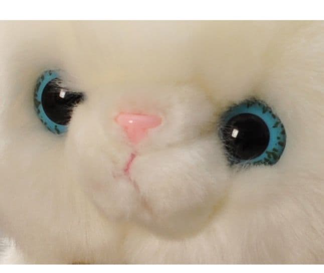 猫ぬいぐるみ 白色 ふわもこ天使のぬくもりにゃんこ