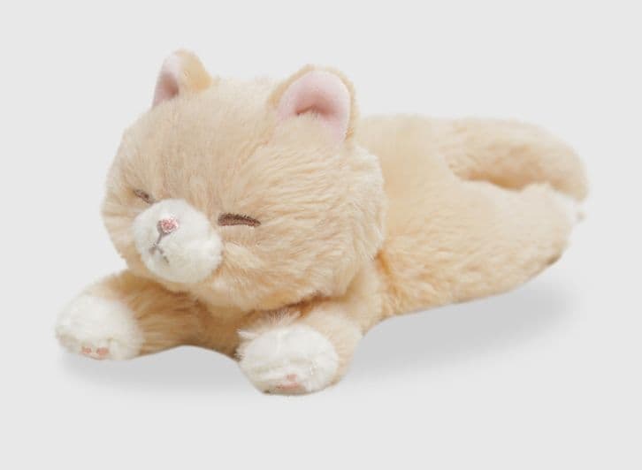 猫ぬいぐるみ 茶色 まどろみ子猫のおやすみぬいぐるみ