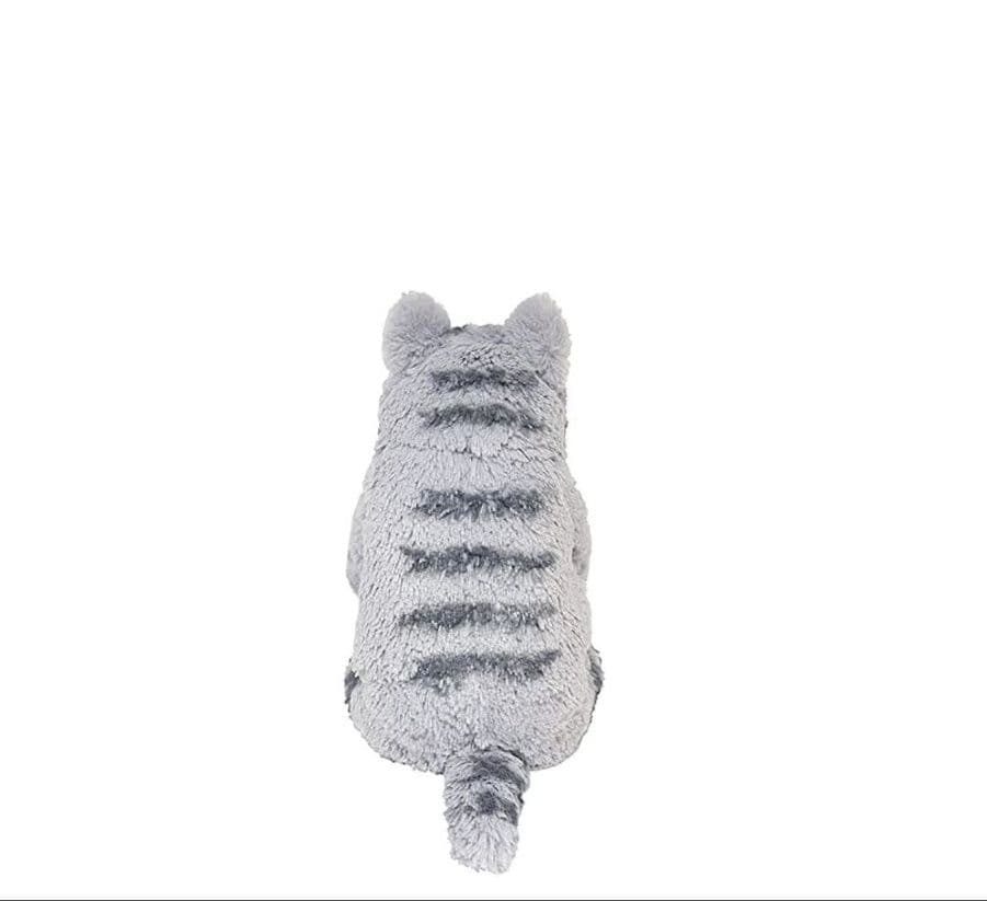 ぬいぐるみ猫 グレー おすわり寝そべり灰色の子猫ぬいぐるみ