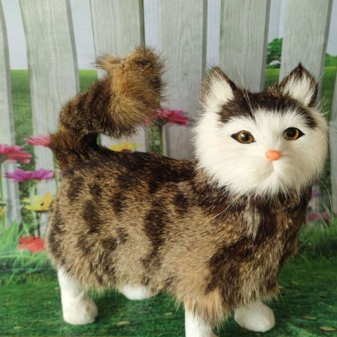 猫ぬいぐるみ 白色 ふわもふ純白の癒し子猫