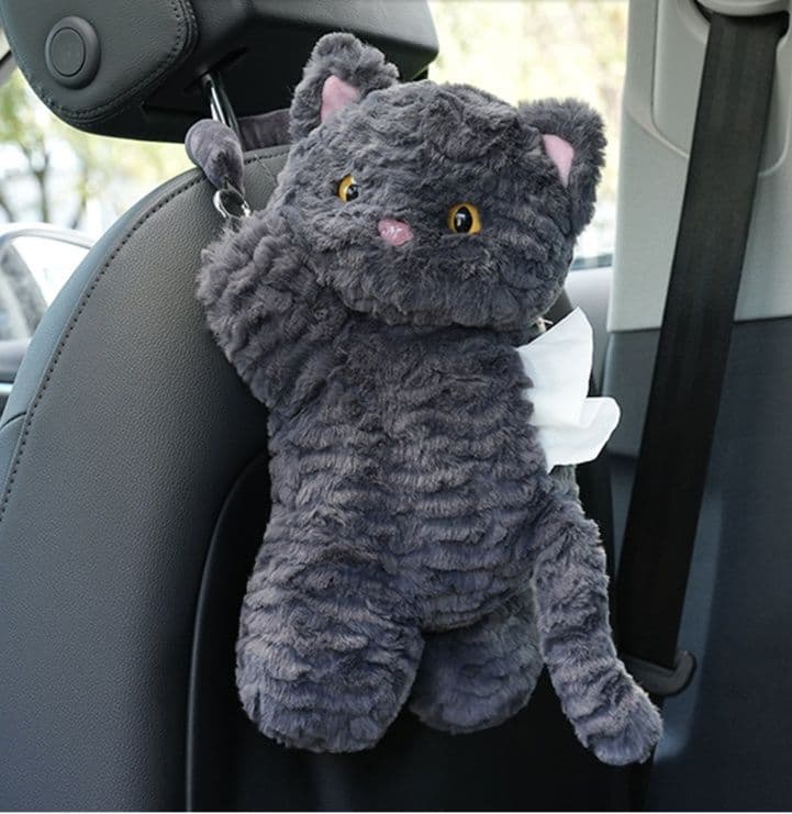 猫ぬいぐるみ もふもふ猫ティッシュケース