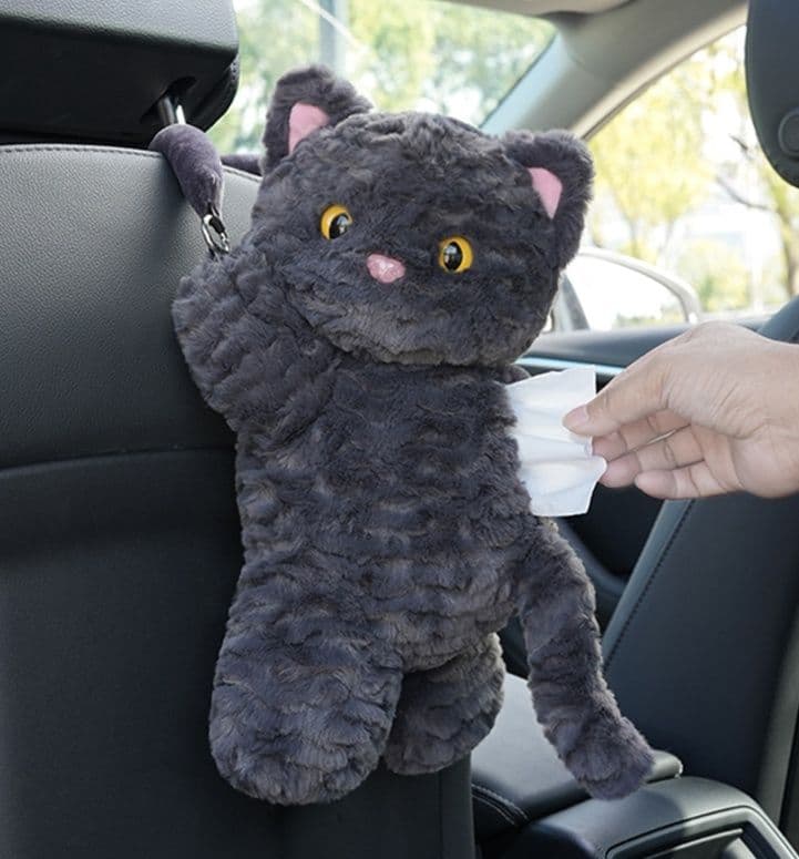 猫ぬいぐるみ もふもふ猫ティッシュケース