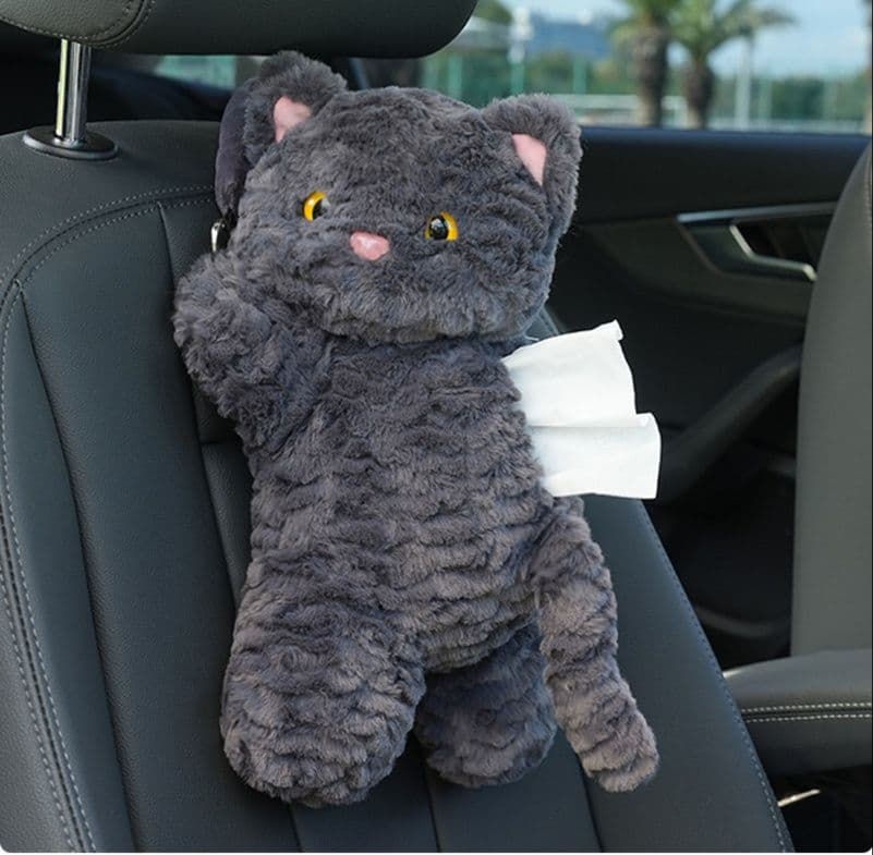 猫ぬいぐるみ もふもふ猫ティッシュケース