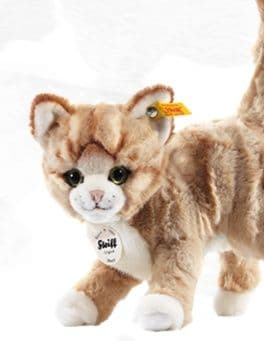 猫ぬいぐるみ 茶色 やさしい眼差し子猫