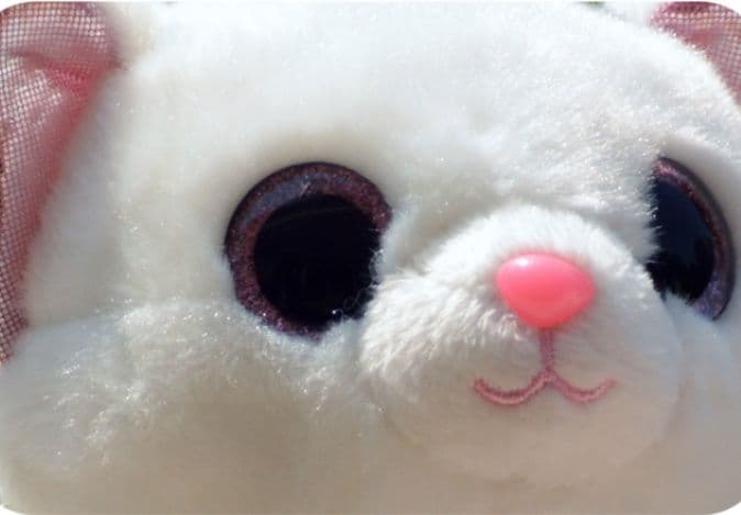 猫ぬいぐるみ 白色 王冠をかぶった白猫ぬいぐるみ