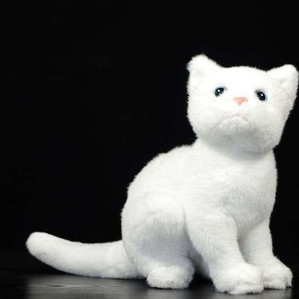 猫ぬいぐるみ 白色 純白の癒し子猫ちゃん