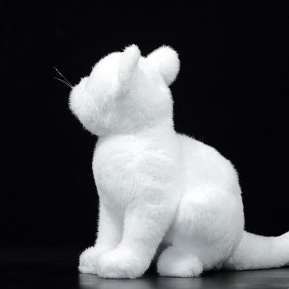 猫ぬいぐるみ 白色 純白の癒し子猫ちゃん