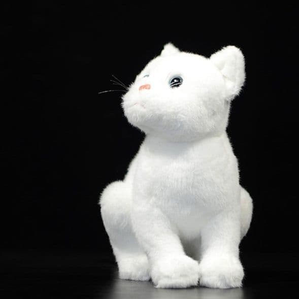 猫ぬいぐるみ 白色 純白の癒し子猫ちゃん