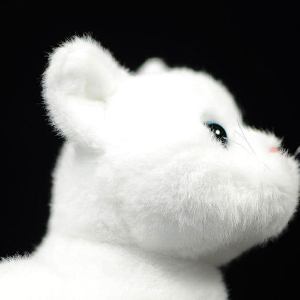 猫ぬいぐるみ 白色 純白の癒し子猫ちゃん