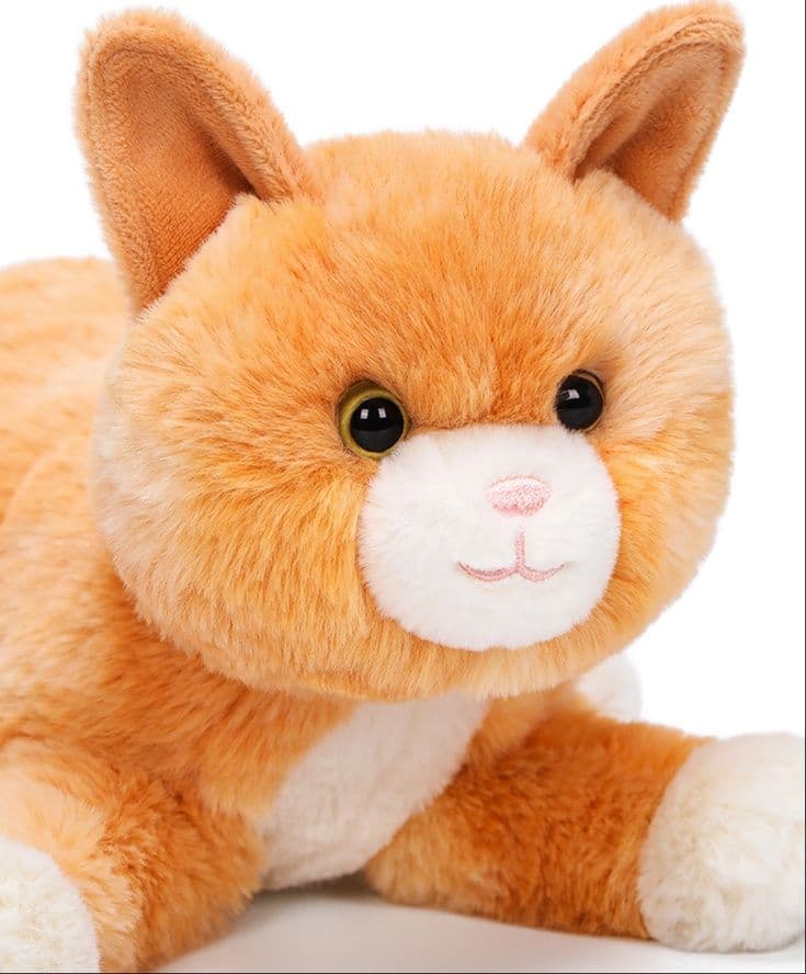 猫ぬいぐるみ 茶色 ふわもふ抱きしめたくなる子猫