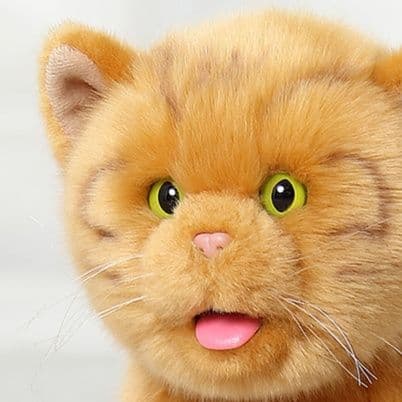猫ぬいぐるみ 茶色 もふもふ癒し子猫
