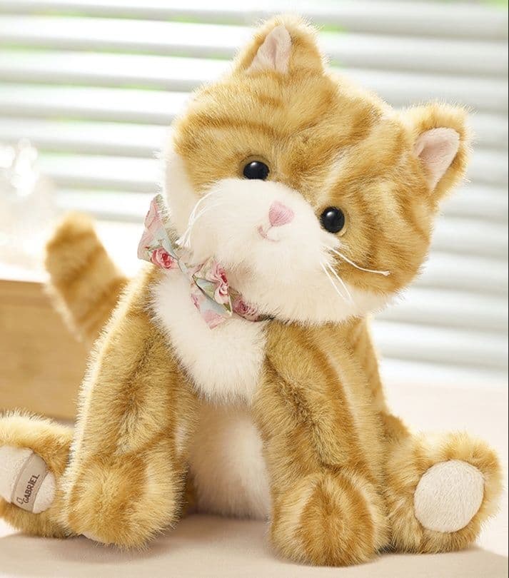 猫ぬいぐるみ 茶色 ふわもふ子猫のなかよしぬいぐるみ