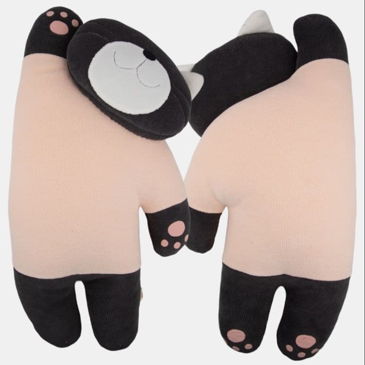猫ぬいぐるみ 黒色 もふもふ夢見る黒猫