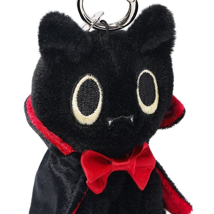 猫ぬいぐるみ 魔法使いの相棒キーホルダー