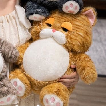 猫ぬいぐるみ むぎゅっと抱きしめたい幸せもふもふ