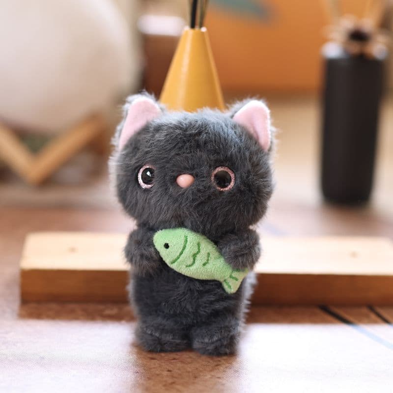 猫ぬいぐるみ もふもふ釣り好き子猫ちゃん