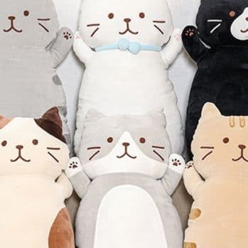 猫ぬいぐるみ ふわもち抱き枕猫ちゃん特大サイズ
