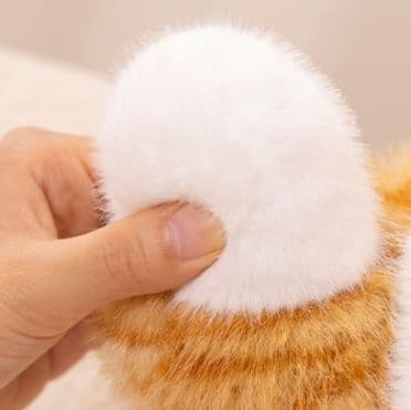 猫ぬいぐるみ トラ茶子猫のお座りぬいぐるみ