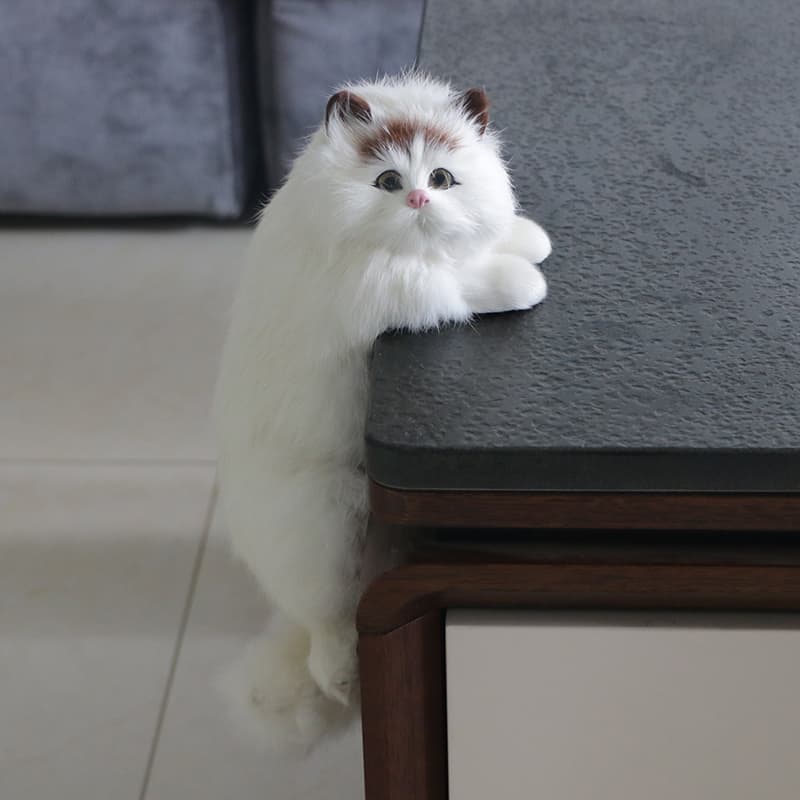 猫ぬいぐるみ ふわふわ長毛子猫のぶら下がりぬいぐるみ