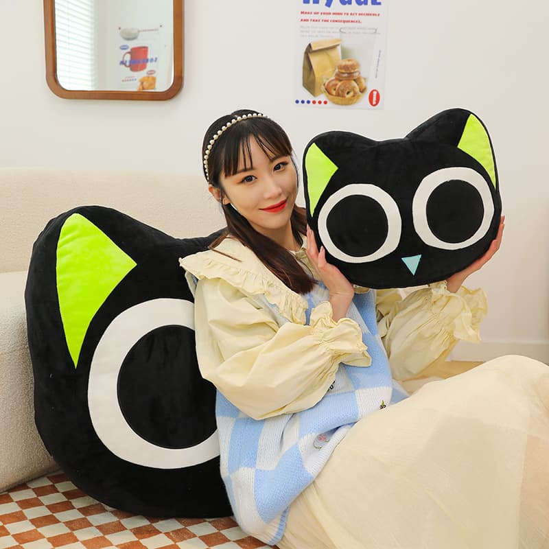 猫ぬいぐるみ まんまるおめめのふくろう抱き枕
