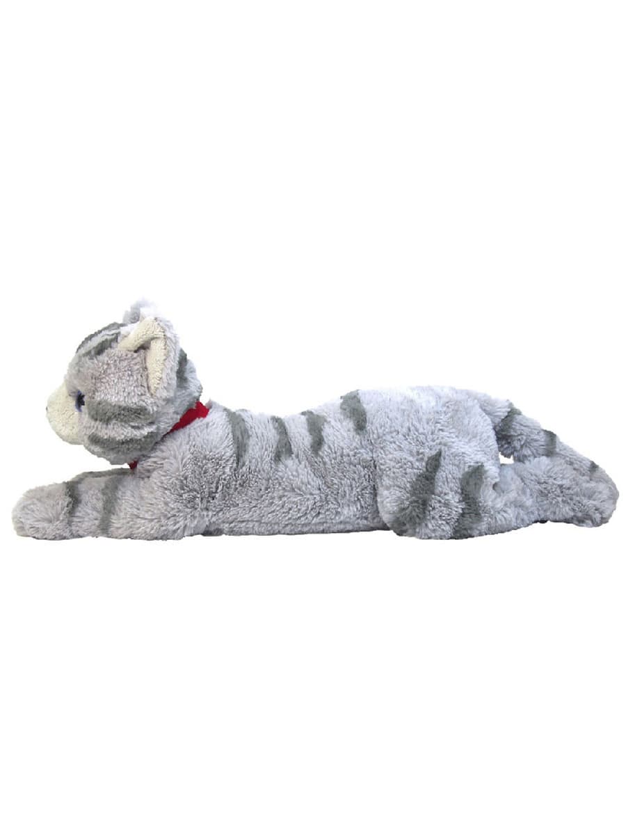 猫ぬいぐるみ グレー もふもふリアル子猫のぬいぐるみ