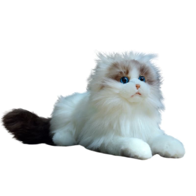 猫ぬいぐるみ 白色 ふわもこ天使のひととき