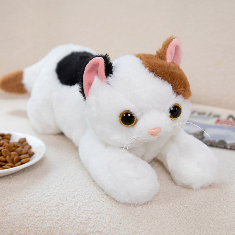 猫ぬいぐるみ グレー ふわもち猫ちゃん添い寝ぬいぐるみ