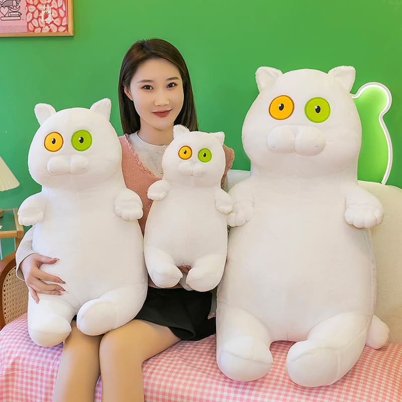 猫ぬいぐるみ オッドアイの癒し猫ぬいぐるみ