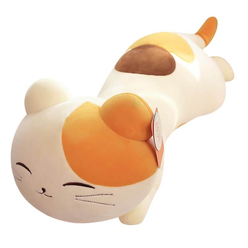 猫ぬいぐるみ 茶色 ふわもち抱き猫 おやすみ親友ぬいぐるみ