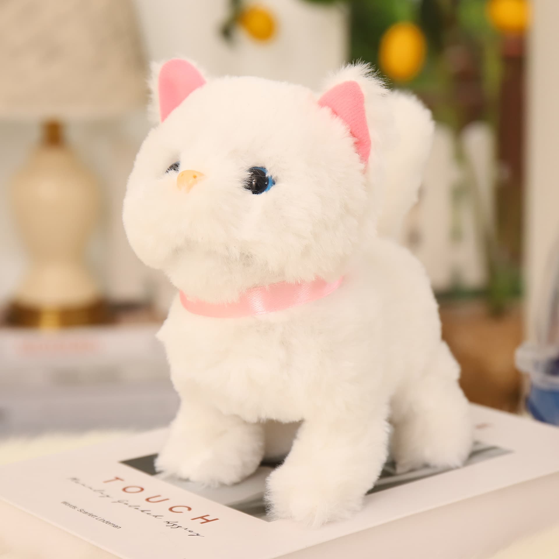 猫ぬいぐるみ ふわふわ座り子猫のお座りぬいぐるみ