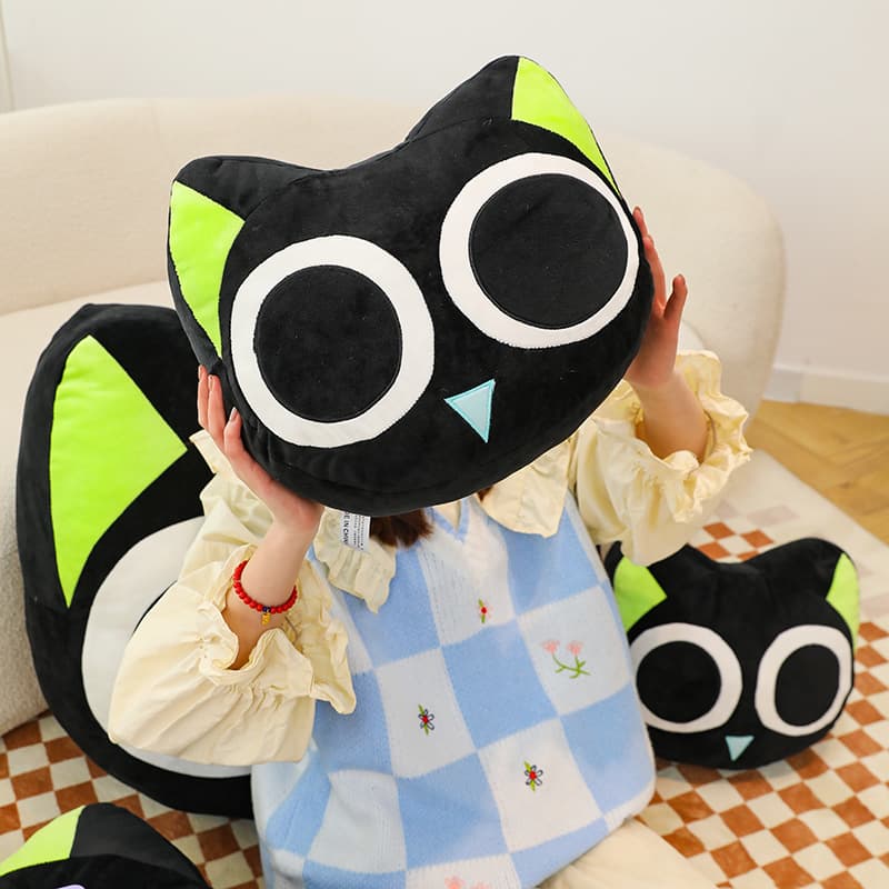 猫ぬいぐるみ まんまるおめめのふくろう抱き枕