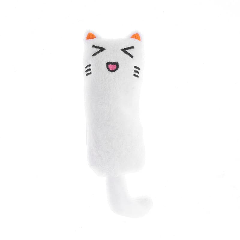 猫ぬいぐるみ ちゅー顔刺繍の黒猫もちもち細長ぬいぐるみ